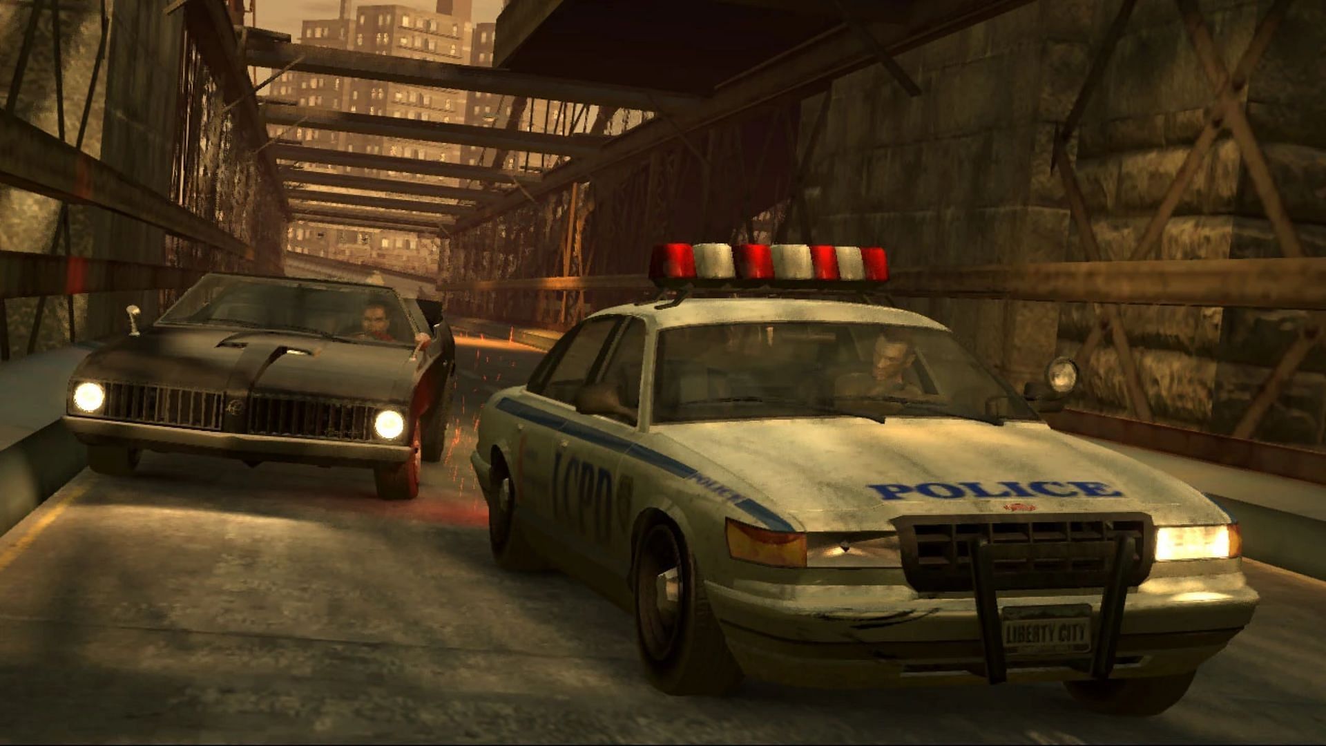 Cops in Liberty City behave more realistically (Image via Rockstar Games)