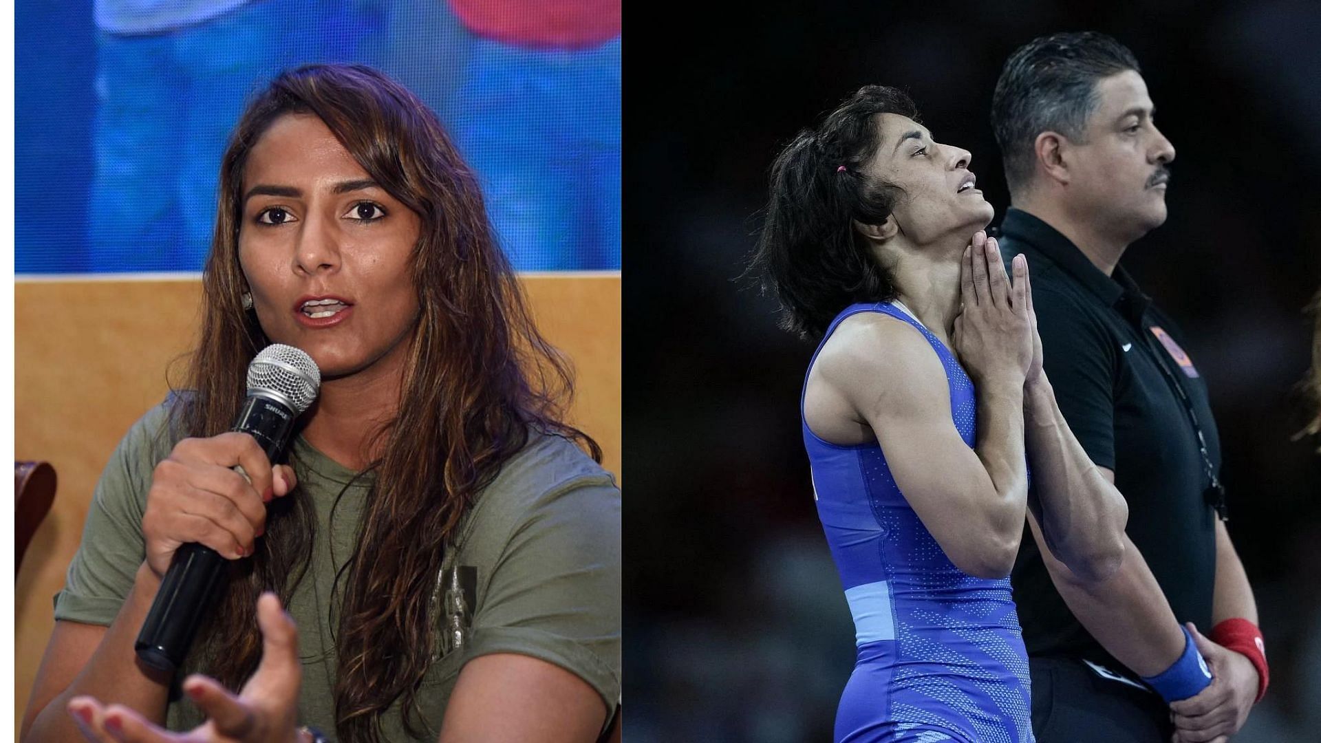 Vinesh Phogat has received praise from sister Geeta Phogat post the former announcing her retirement from wrestling. (Image via getty)