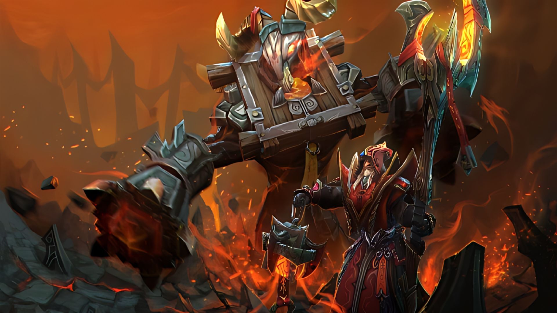 Warlock&#039;s The Wailing Inferno set (Image via Valve)