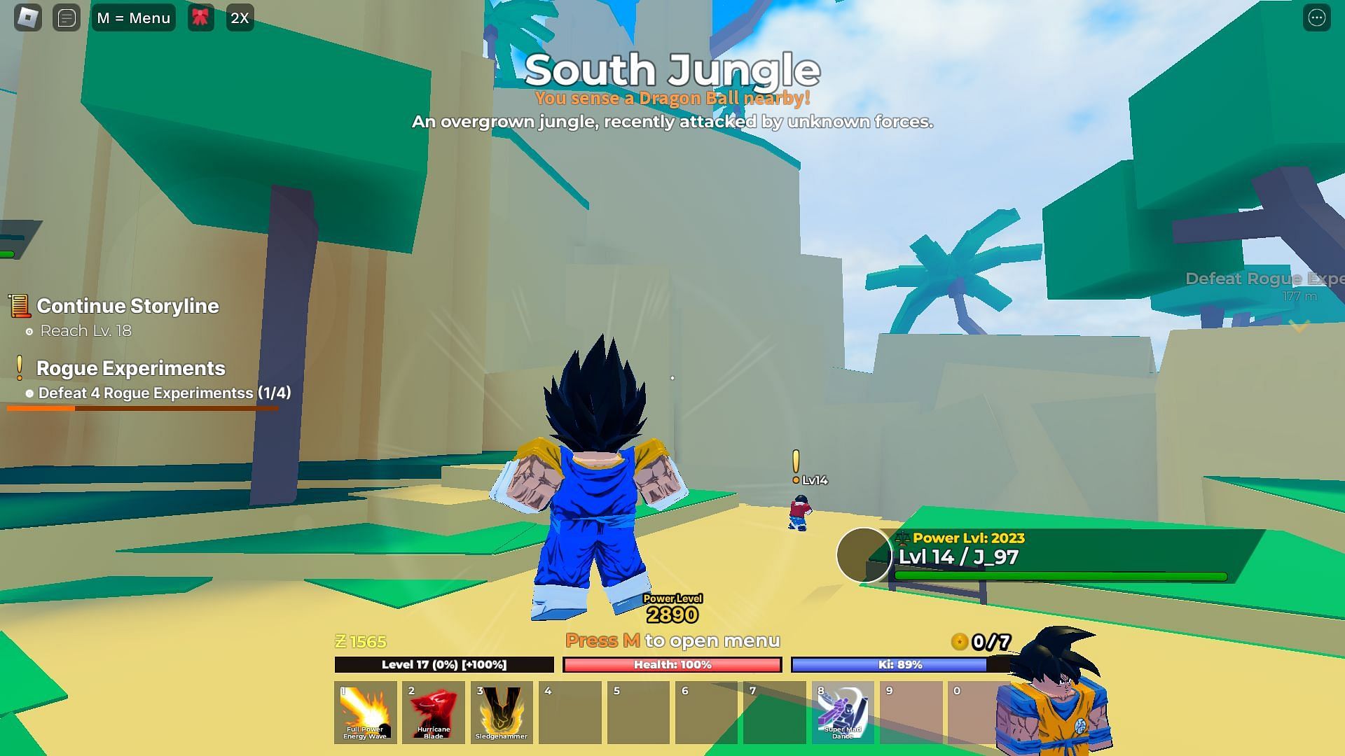 The Dragon Ball spawn notification (Image via Roblox)