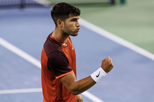 Carlos Alcaraz at the Cincinnati Open 2024 - Day 5 - Source: Getty