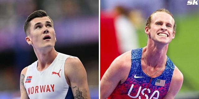 Jakob Ingebrigtsen and Cole Hocker. PHOTO: Both from Getty Images