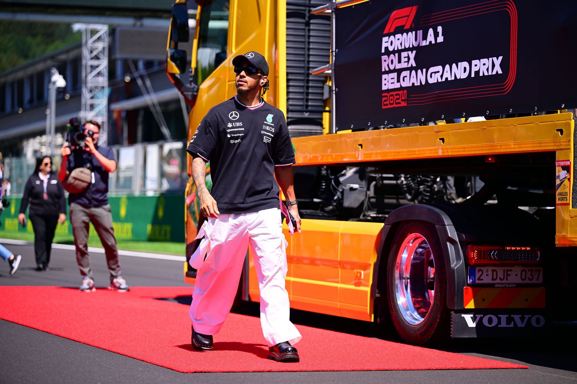 Lewis Hamilton at the Belgian GP in Spa-Francorchamps (Source: Getty Images)