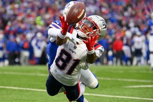 Demario Douglas at New England Patriots vs. Buffalo Bills (source: Getty)