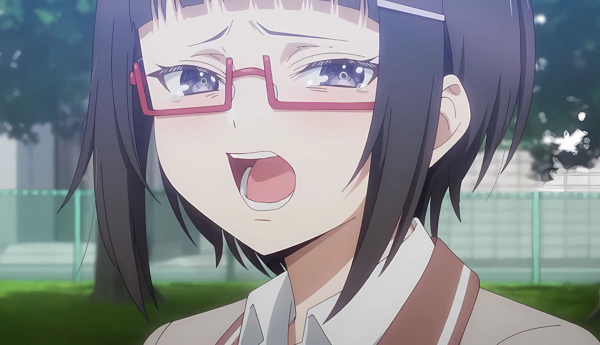 Taniyama after her defeat as seen in Alya Sometimes Hides Her Feelings in Russian episode 8 (Image via Doga Koba)