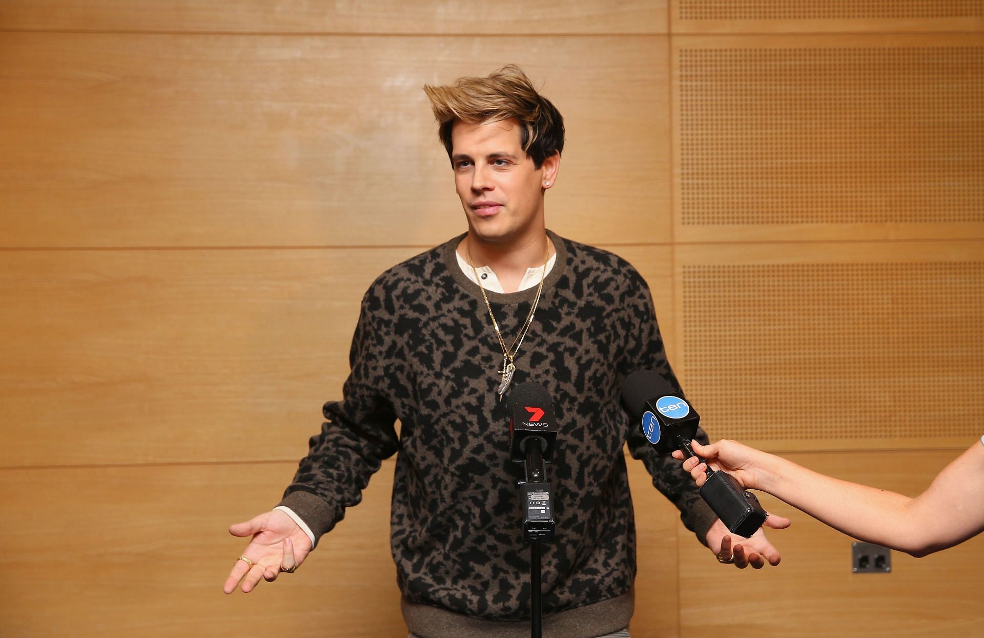 Milo Yiannopoulos Press Conference - Source: Getty (Photo by Don Arnold/WireImage)