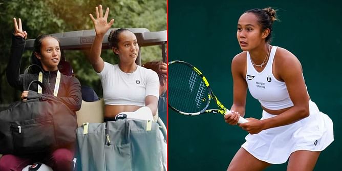 WATCH: Sisters Leylah Fernandez & Bianca celebrate with father Jorge, exchange unique handshake after Canadian Open 1R doubles upset win