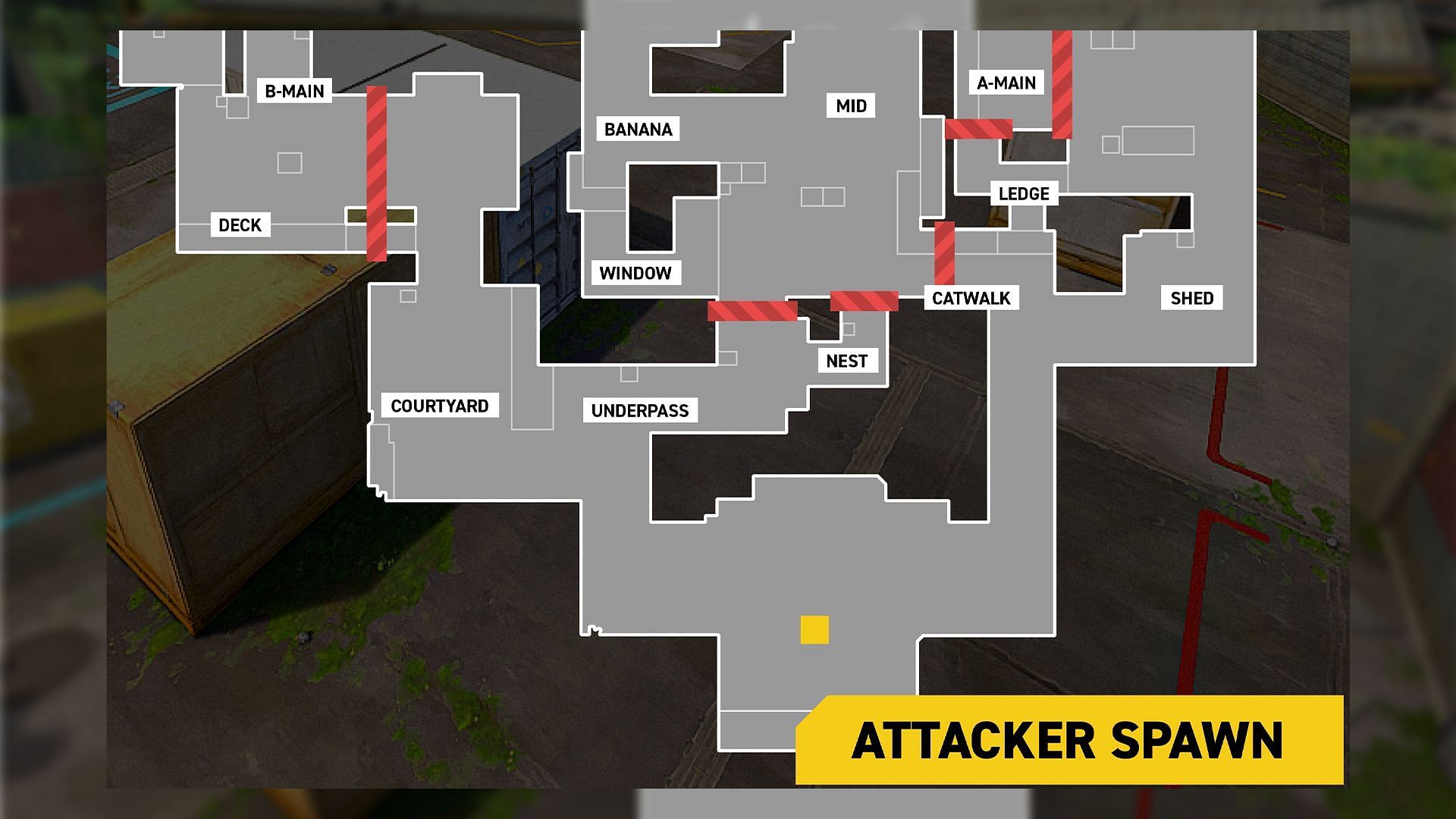 Attacker Side callouts (Image via Mountaintop Studios)