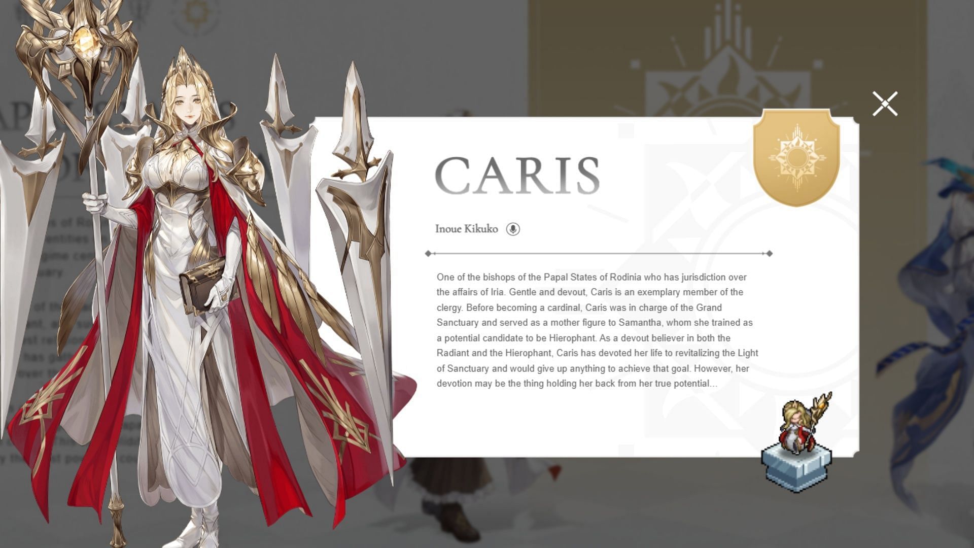 Caris in Sword of Convallaria (Image via XD Entertainment)