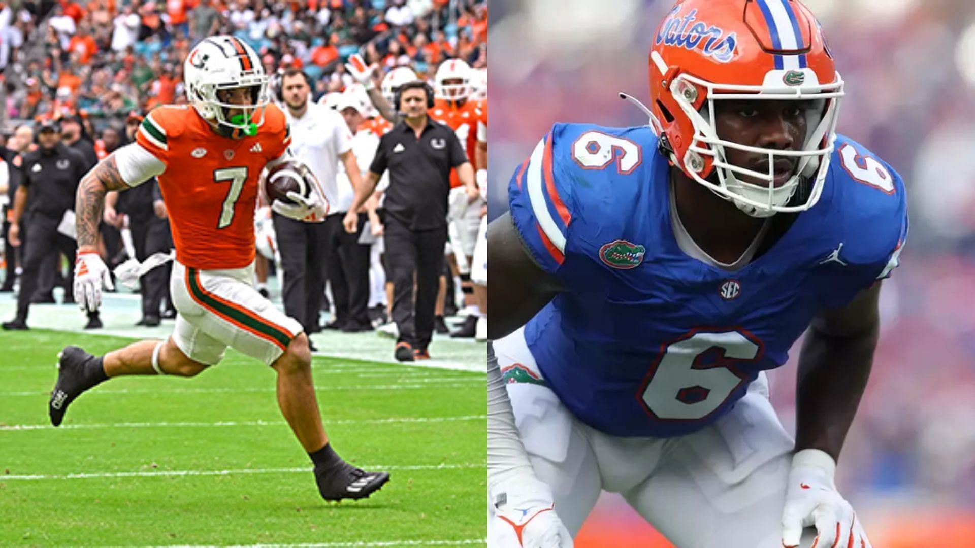 Images courtesy of Florida &amp; Miami Athletics