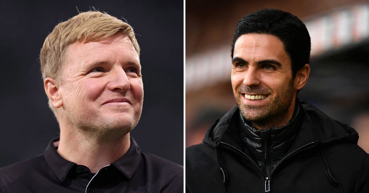 Eddie Howe (left) and Mikel Arteta