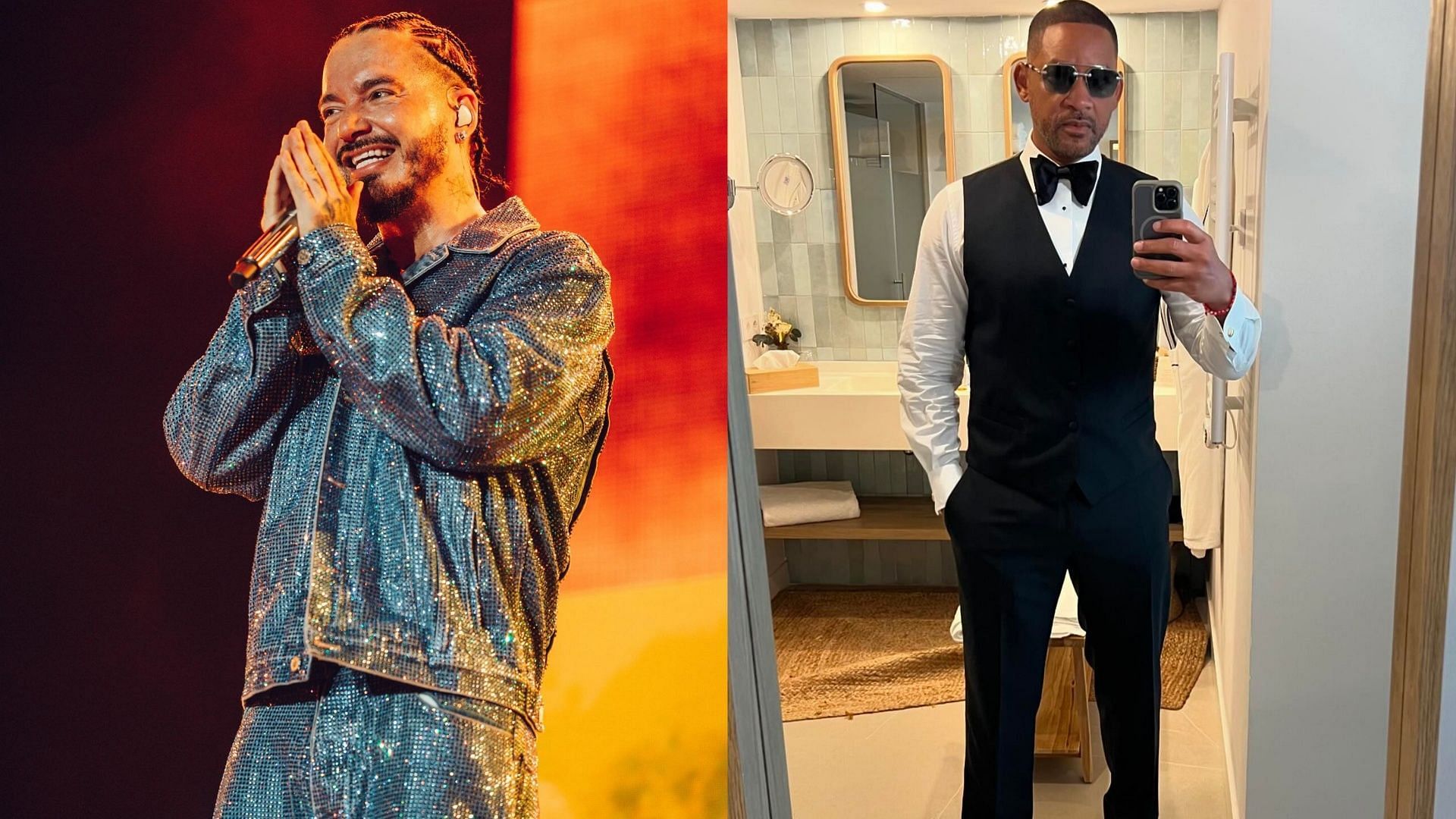 J Balvin opened up about his connection to Will Smith (Image via Instagram/@jbalvin, @willsmith)