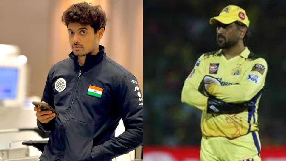 Swapnil Kusale and MS Dhoni (Image: Instagram/swapnil_kusale)