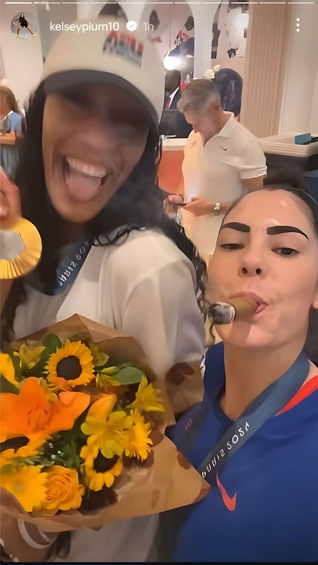 Plum with A'Ja Wilson (Image Credits: IG/KelseyPlum)