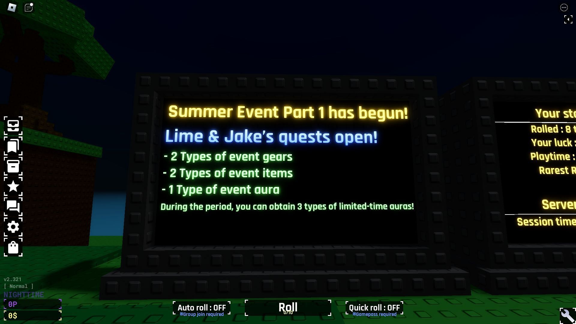 Summer Event patch notes (Image via Roblox)