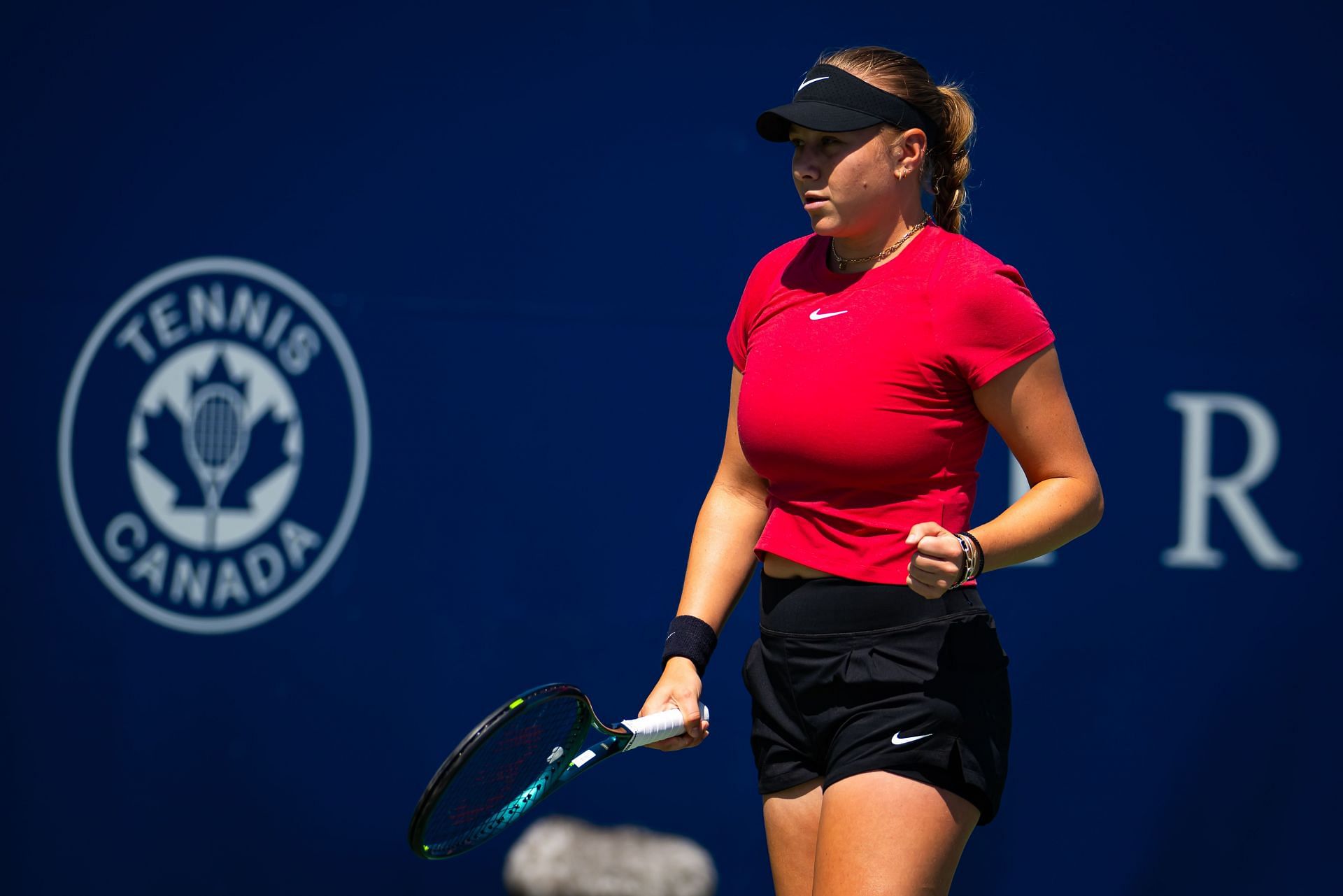 Amanda Anisimova at the Canadian Open 2024. (Photo: Getty)