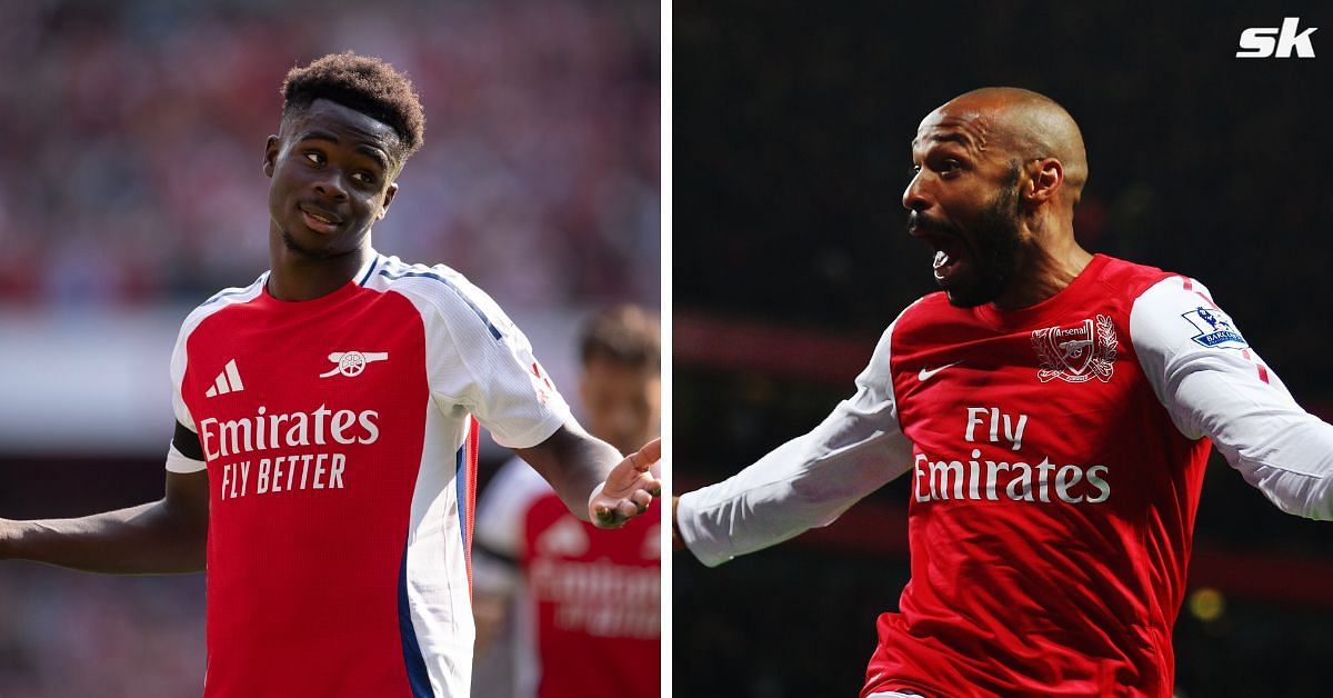 Bukayo Saka has emulated Thierry Henry against Brighton 