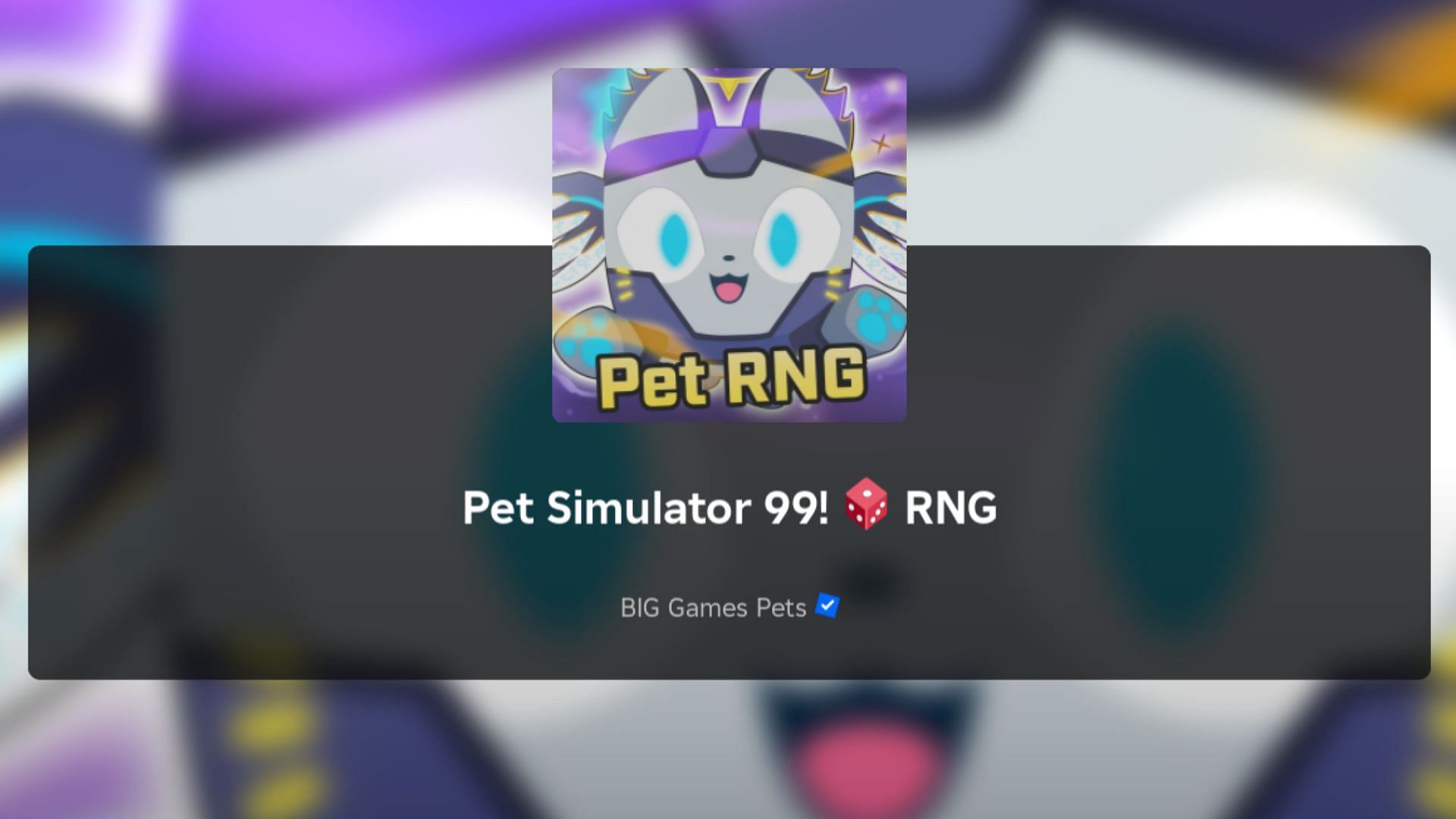 Featured loading screen of Pet Simulator 99 RNG World 