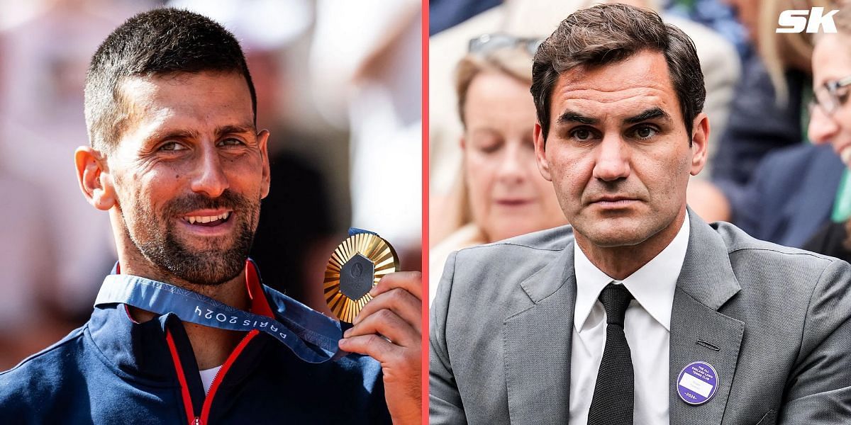 Novak Djokovic and Roger Federer