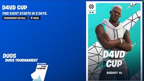 Fortnite D4VD Cup: Start date, how to participate, and reward