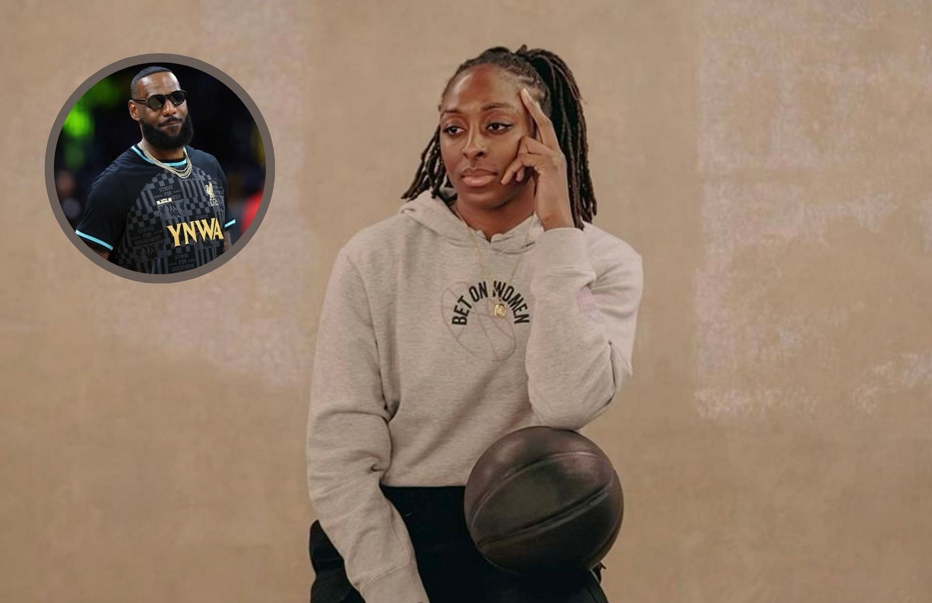 LeBron James proudly hands reigns his voting rights organization to WNBA star Nneka Ogwumike (Image Credit: Nneka Ogwumike and LeBron James