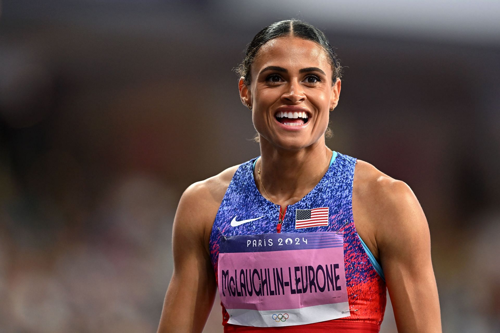 Sydney McLaughlin-Levrone at the 2024 Paris Olympics (Image via Getty)