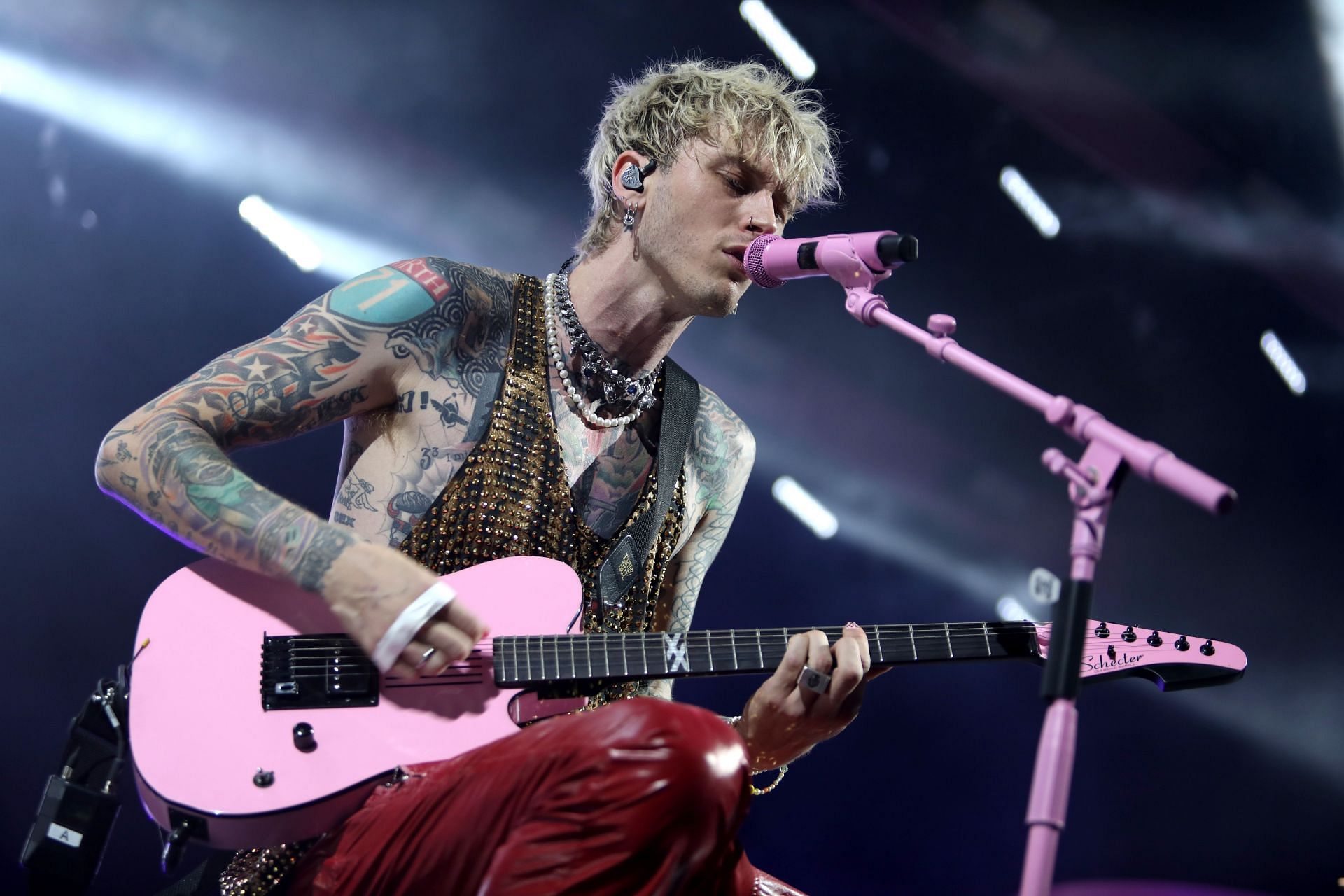 Machine Gun Kelly Performs &quot;Tickets To My Downfall&quot; Tour At The Greek Theatre - Source: Getty