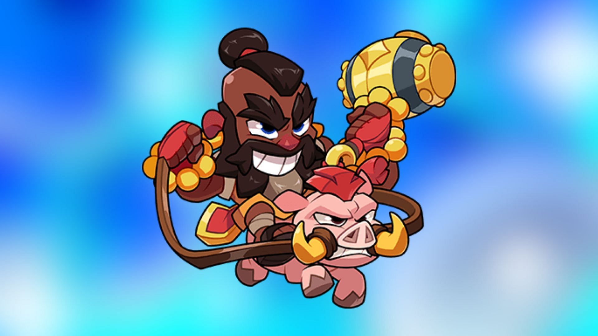 Hog Rider should be used on grass to increase squad speed (Image via Supercell)