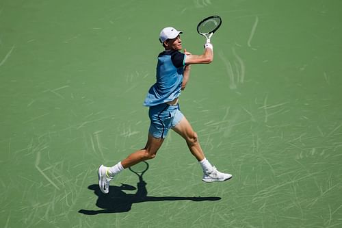 Jannik Sinner in action at the 2024 Cincinnati Open (Picture: Getty)