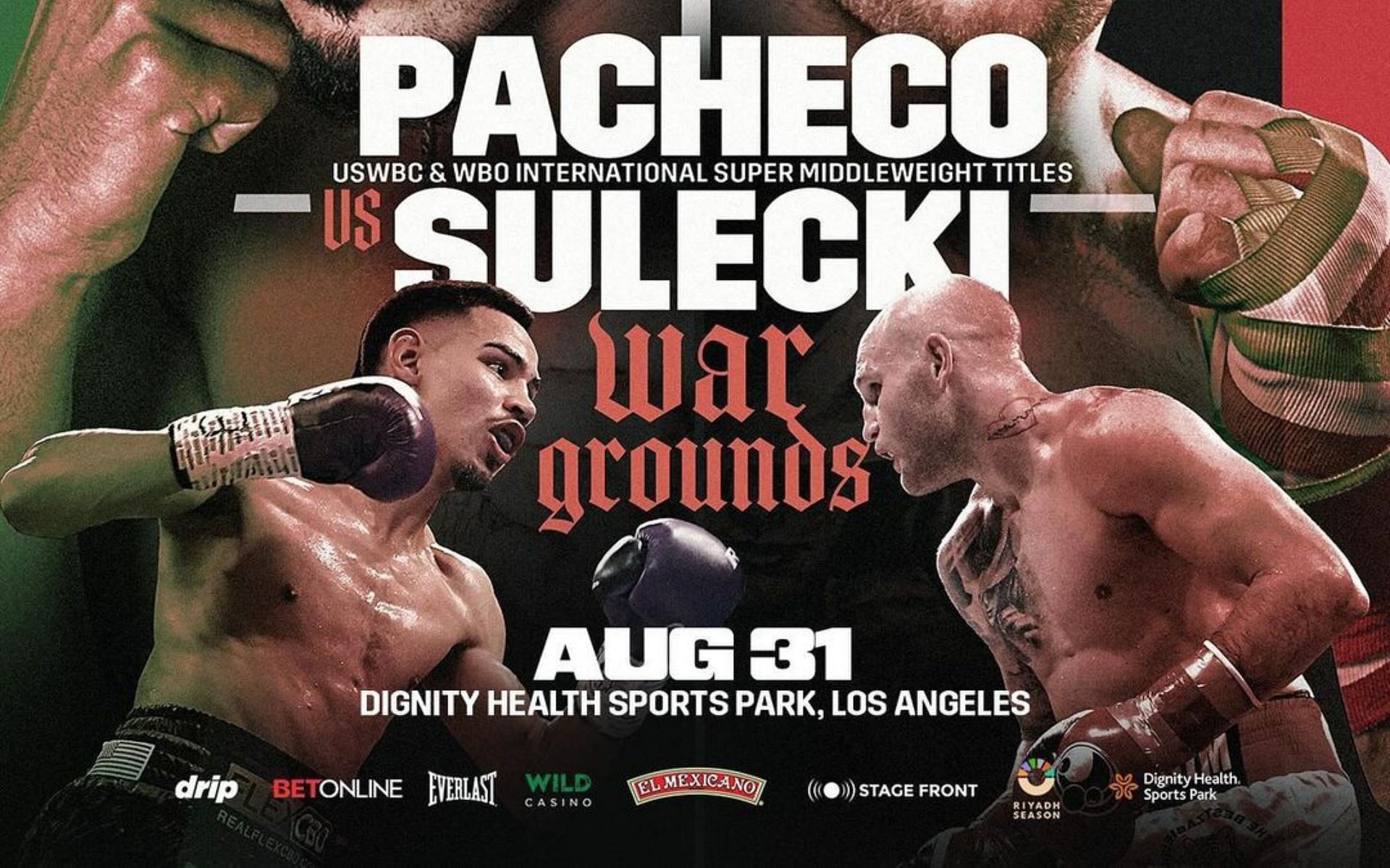 Diego Pacheco (left) will clash against Maciej Sulecki (right) in a much-awaited super middleweight showdown [Image courtesy: @RealDiegoPacheco on Instagram]