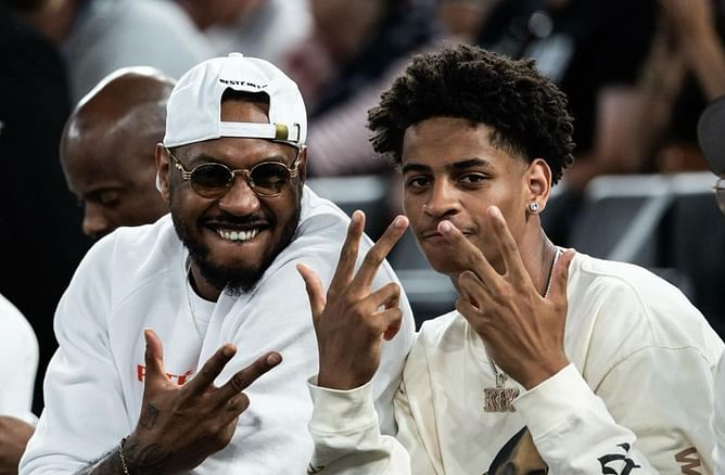 Carmelo Anthony reveals his biggest takeaways on teaching his son Kiyan at 2024 Paris Olympics