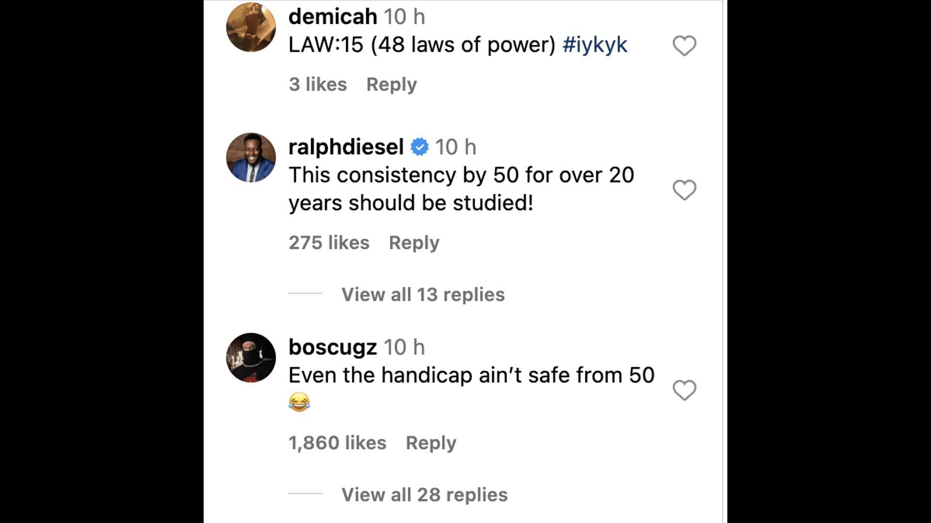 Social media users commented on the rapper&#039;s post as he mocked Irv Gotti on his latest health scare. (Image via Instagram)