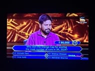 Cricket-related question in KBC for INR 80,000. (Image credits: Screengrab from Sony TV)