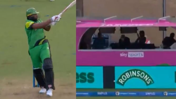 [Watch] Kieron Pollard's devastating pull-shot six off Haris Rauf scares commentator during The Hundred 2024