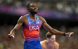 Rai Benjamin emerges triumphant in fiercest track battle as he defeats Karsten Warholm for 400m hurdles gold at Paris Olympics 2024