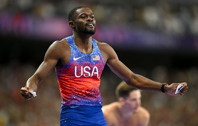 Rai Benjamin emerges triumphant in fiercest track battle as he defeats Karsten Warholm for 400m hurdles gold at Paris Olympics 2024