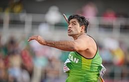 [Watch] Arshad Nadeem breaks Olympic Record, throws 92.97m to top final at the end of Round 3