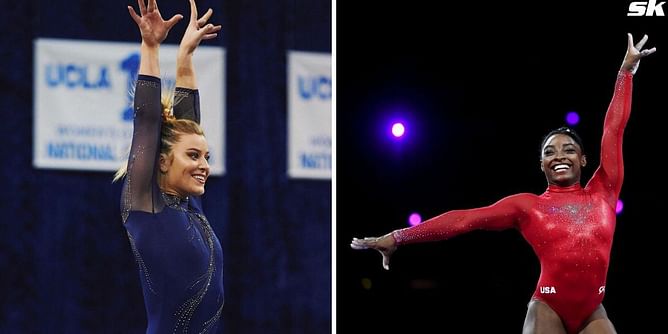 "That was terrifying" - Utah State Gymnastics coach Gracie Kramer on trying Simone Biles' tumbling pass for the first time