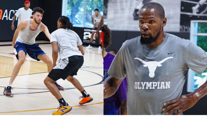 Watch: Kevin Durant, Chet Holmgren & other NBA stars headline star-studded offseason pickup game