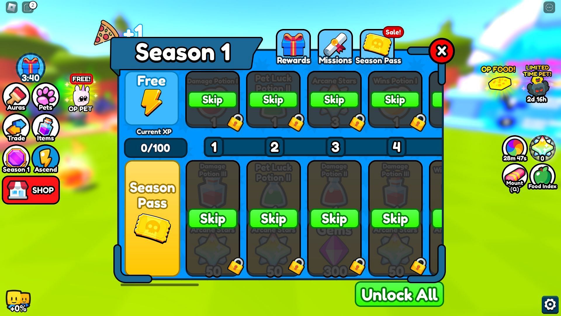 Season 1 Battle Pass (Image via Roblox)