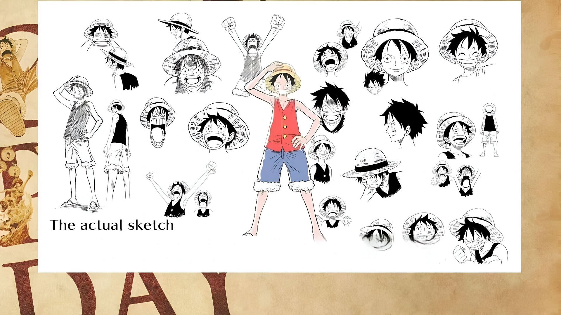 Luffy&#039;s One Piece remake character designs (Image via Netflix Anime/YouTube)