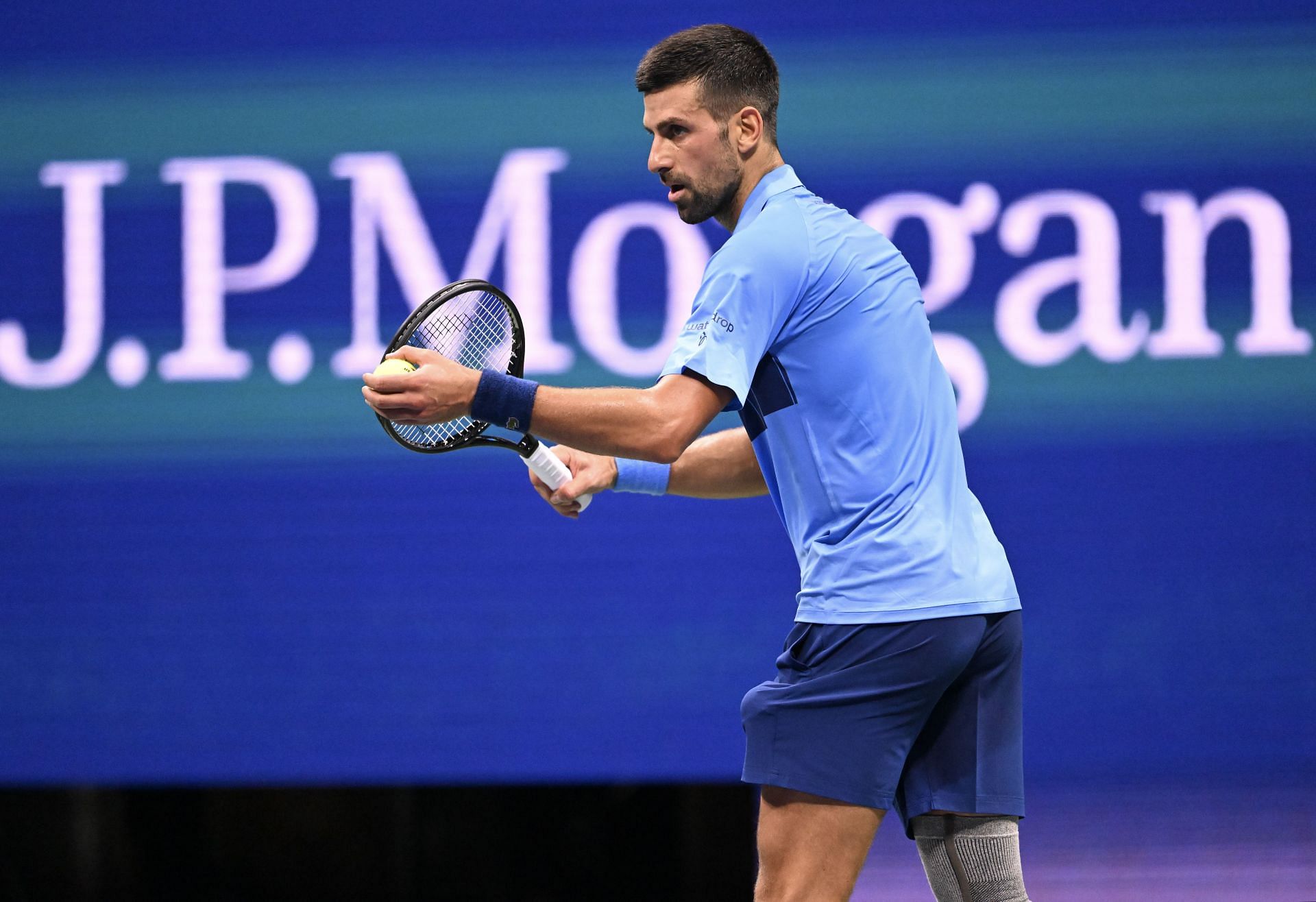 Novak Djokovic at the US Open 2024. (Photo: Getty)