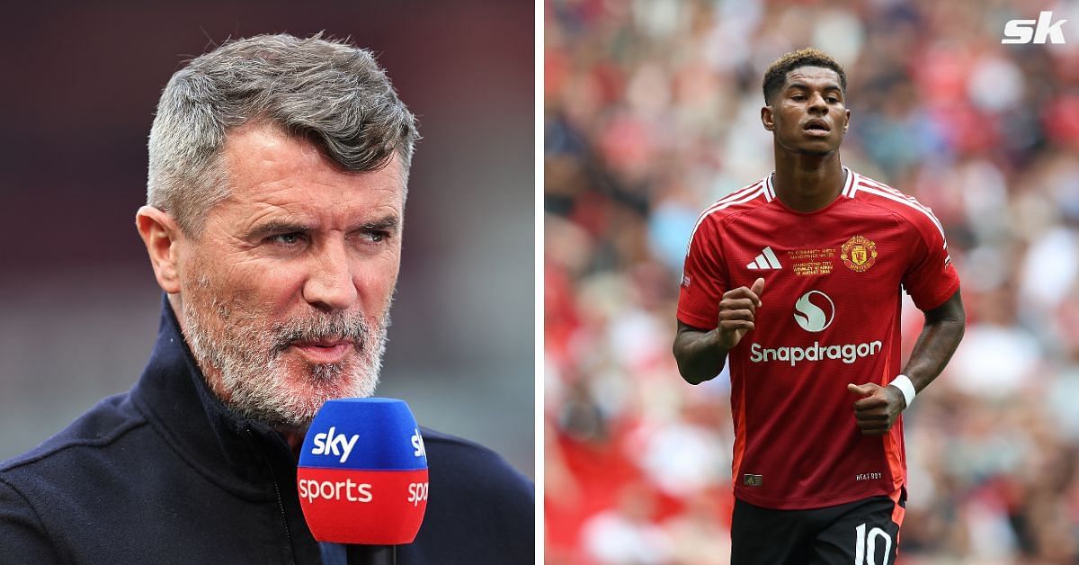 Roy Keane (left) and Marcus Rashford