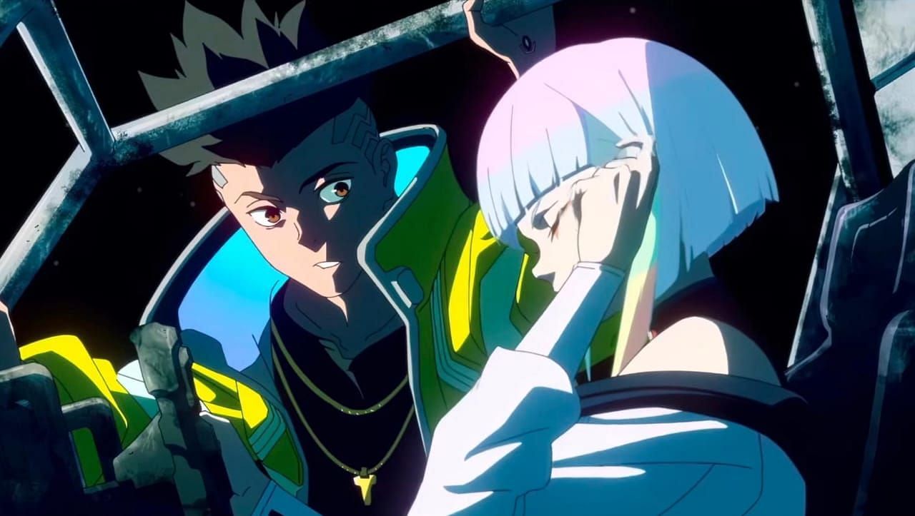 David &amp; Lucy (One of the best cyberpunk anime based on videogames) (Image via Studio Trigger)