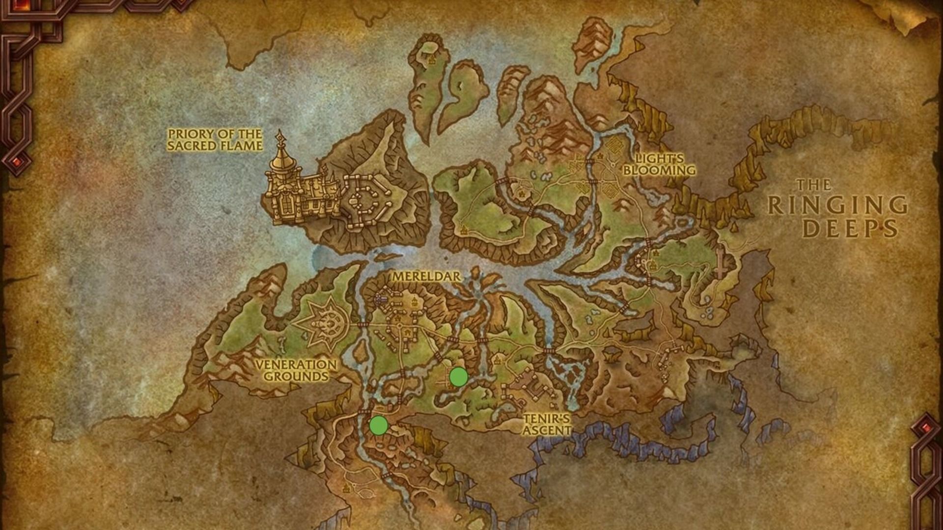 Enchanting Treasure location in Hallowfall (Image via Blizzard)