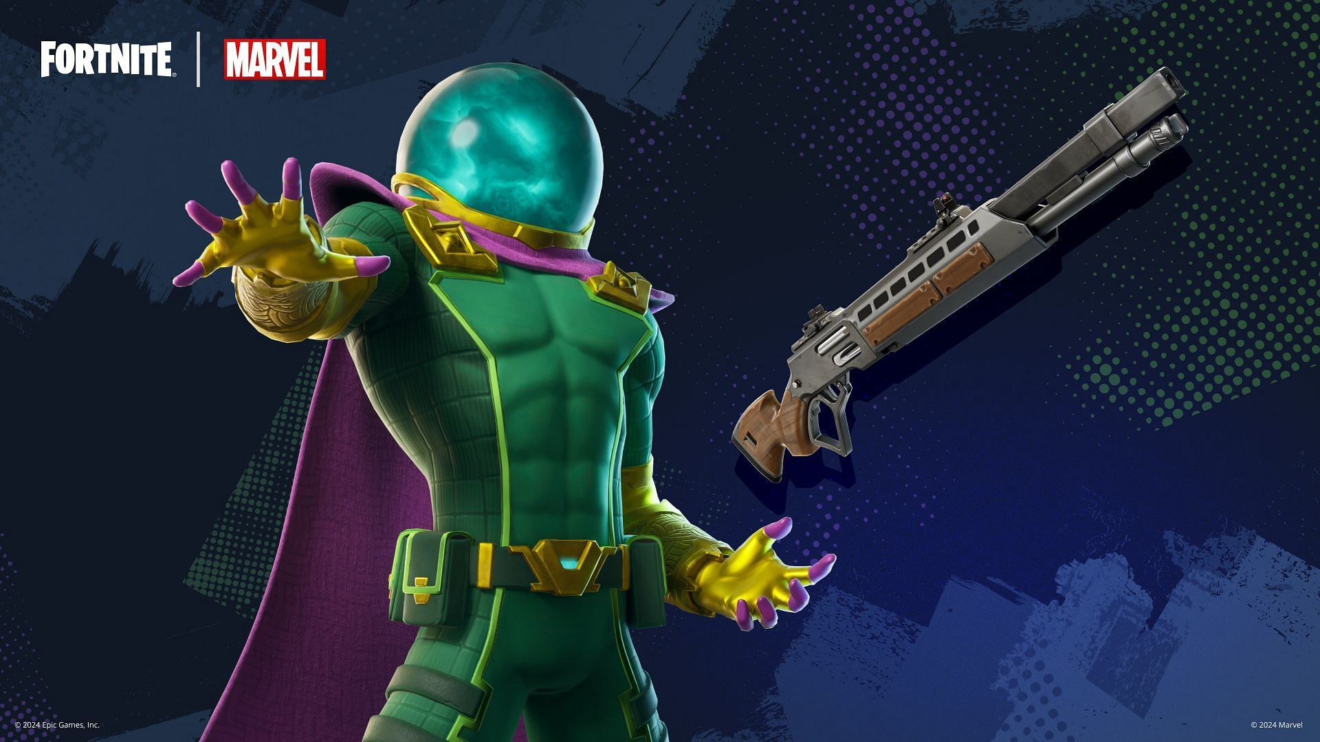 The Mysterio skin in Fortnite (Image via Epic Games)