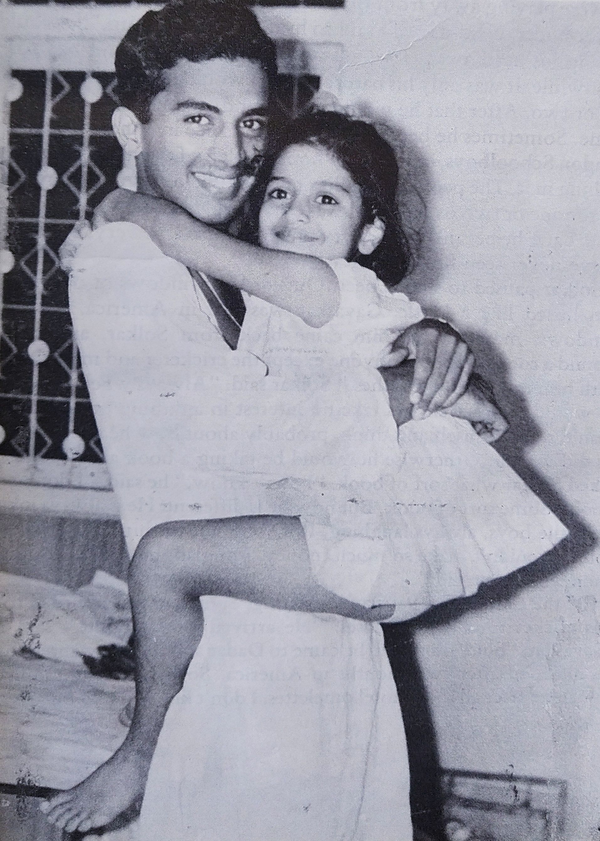 Sunil Gavaskar with his sister Kavita in an old pic. [@RSingh6969a on X]