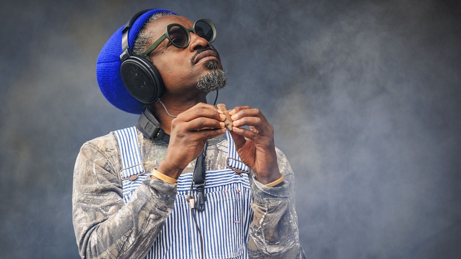 Andr&eacute; 3000 performs on stage at the &Oslash;yafestivalen on August 08, 2024 in Oslo, Norway. (Photo by Per Ole Hagen/Redferns)