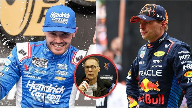 “Kyle Larson can go out and drive anything” - Kevin Harvick defends NASCAR driver, dismisses Max Verstappen comparisons
