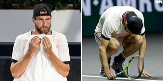 WATCH: Bizarre scenes in US Open qualifiers as Maxime Cressy throws things on court in frustration after losing main draw spot from winning position